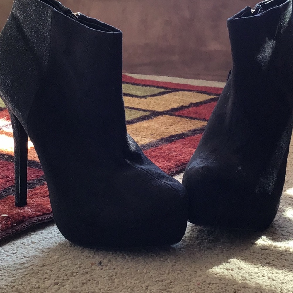 5” Glittery heeled boots